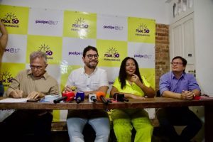Psol/Rede oficializa chapa para disputar o Governo de Pernambuco com Ivan Moraes, Alice Galbino e Paulo Rubem